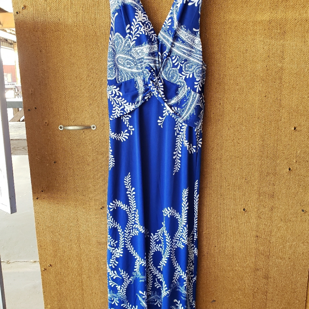 Dress Maxi royal blue